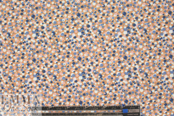 NY designer apricot dotty nylon knit swimwear 1.75 yds