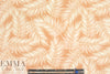 NY designer apricot/cream leaf nylon knit swimwear