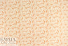 NY designer apricot/cream leaf nylon knit swimwear
