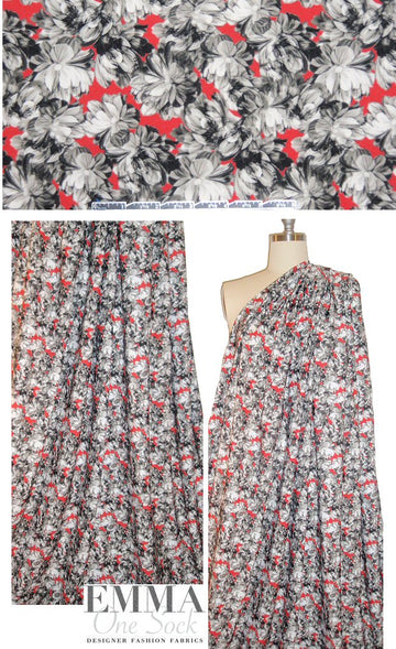 Mi11y island floral nylon knit swimwear - geranium