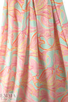 NY designer dotty paisley nylon swimwear