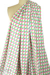 NY designer teardrop graphic nylon swimwear .875 yds