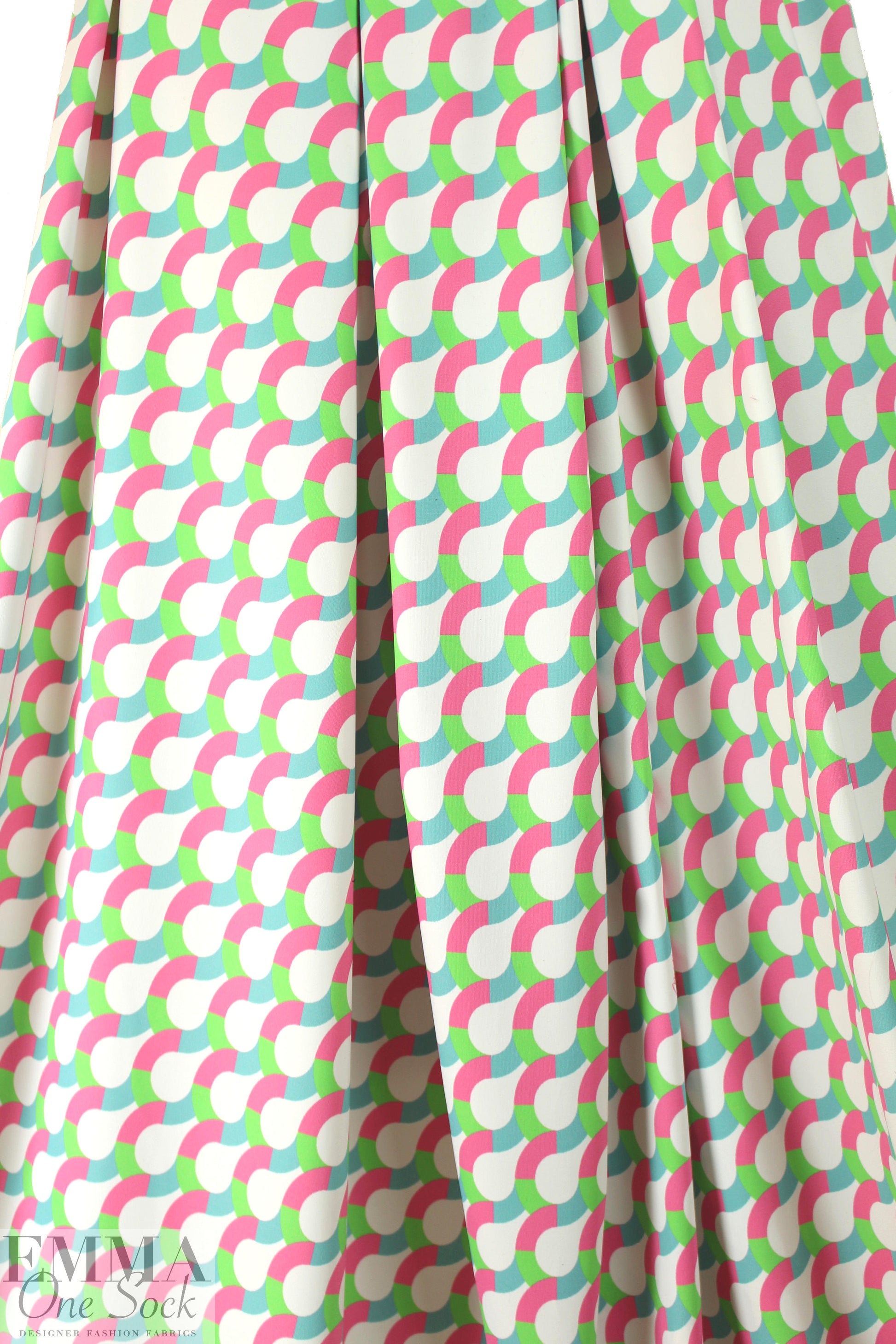 NY designer teardrop graphic nylon swimwear 1.5 yd
