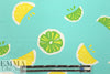NY designer lemon/lime nylon swimwear