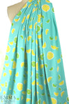 NY designer lemon/lime nylon swimwear