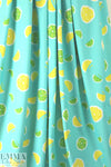 NY designer lemon/lime nylon swimwear