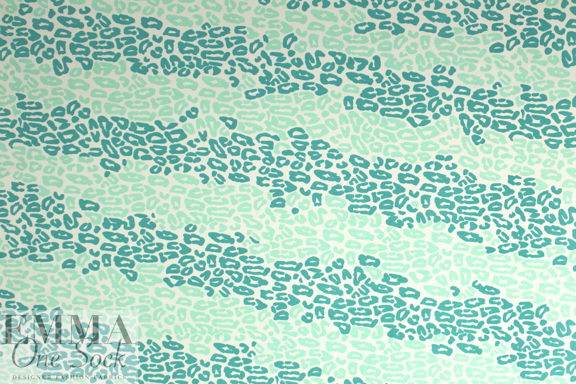 NY designer leopard stripes nylon swimwear 1.75 yd