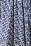 NY designer navy/white chain graphic nylon swimwear