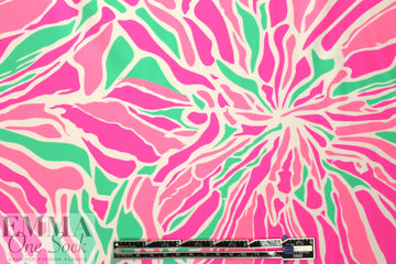 NY designer neon flower nylon swimwear