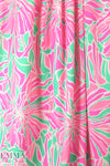 NY designer neon flower nylon swimwear