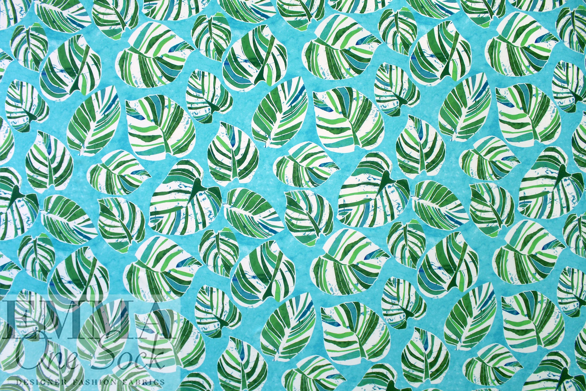 Text0llini aquatint palm nylon swimwear 1.125 yds