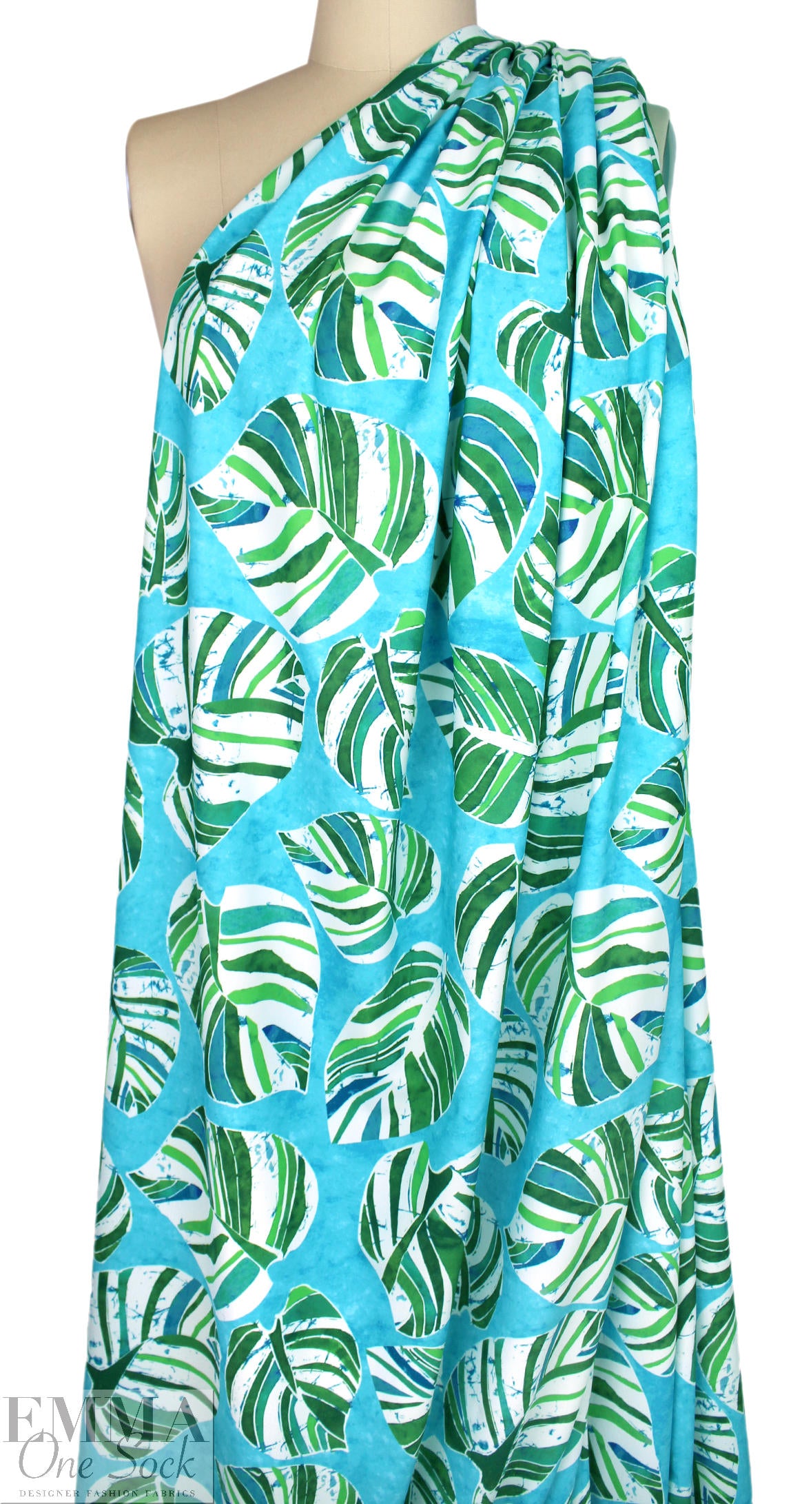 Text0llini aquatint palm nylon swimwear 1.66 yd