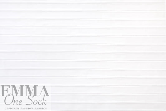 Text0llini creamy white double rib nylon swimwear 1.375 yds