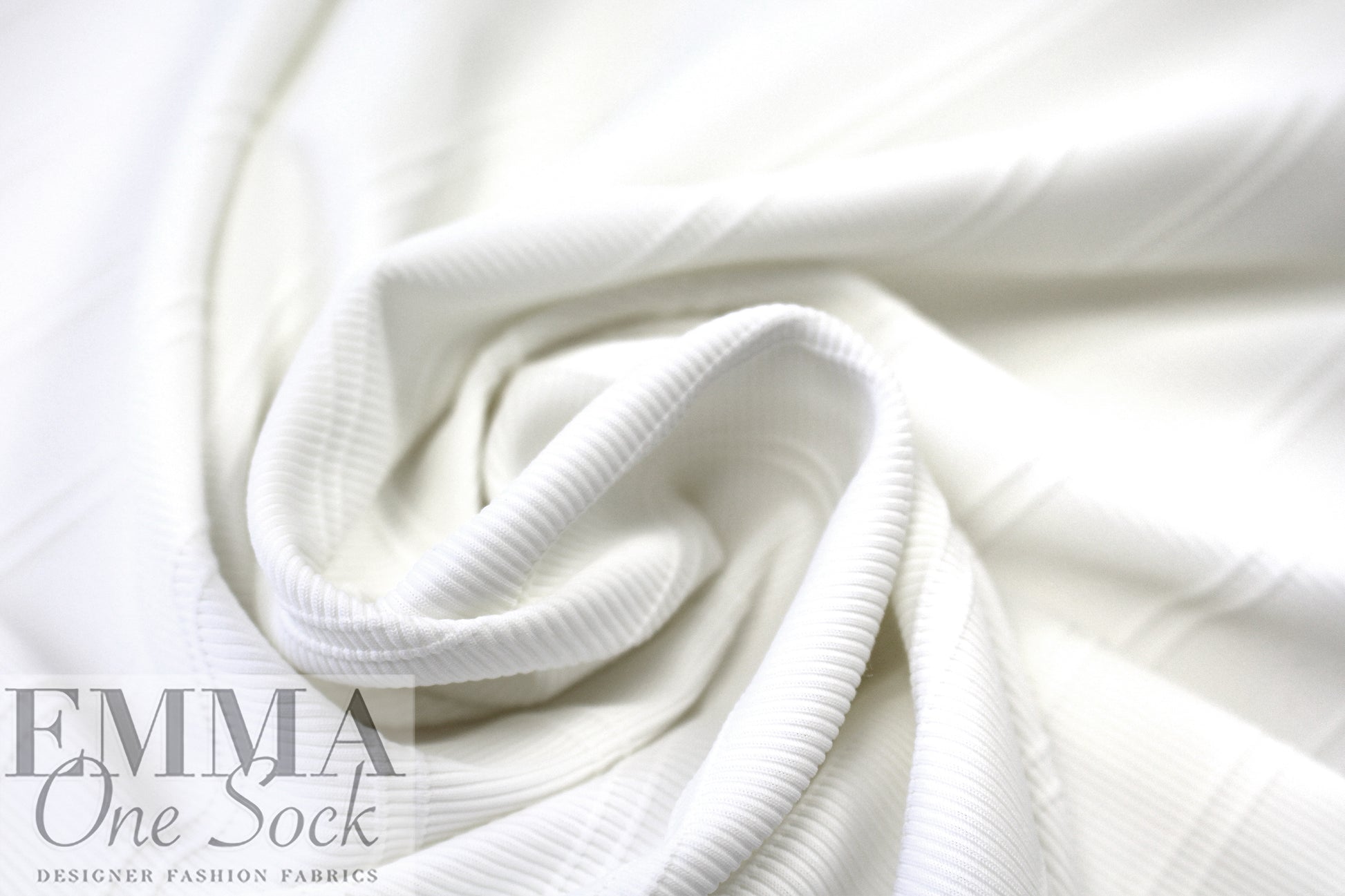Text0llini creamy white double rib nylon swimwear 1.66 yd