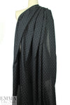 NY designer cotton swiss dot - white on black .66 yds