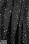 NY designer cotton swiss dot - white on black .66 yds