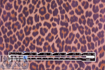 NY designer irridescent taffeta jacketwear - leopard