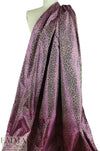 NY designer irridescent taffeta jacketwear - leopard 1.5 yds