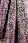 NY designer irridescent taffeta jacketwear - leopard