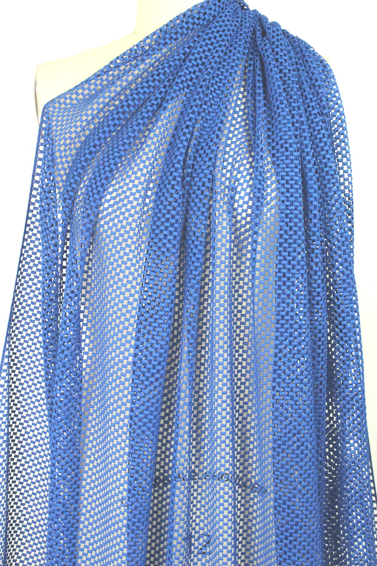 Tah@ri guipure lace - cobalt  'mesh'