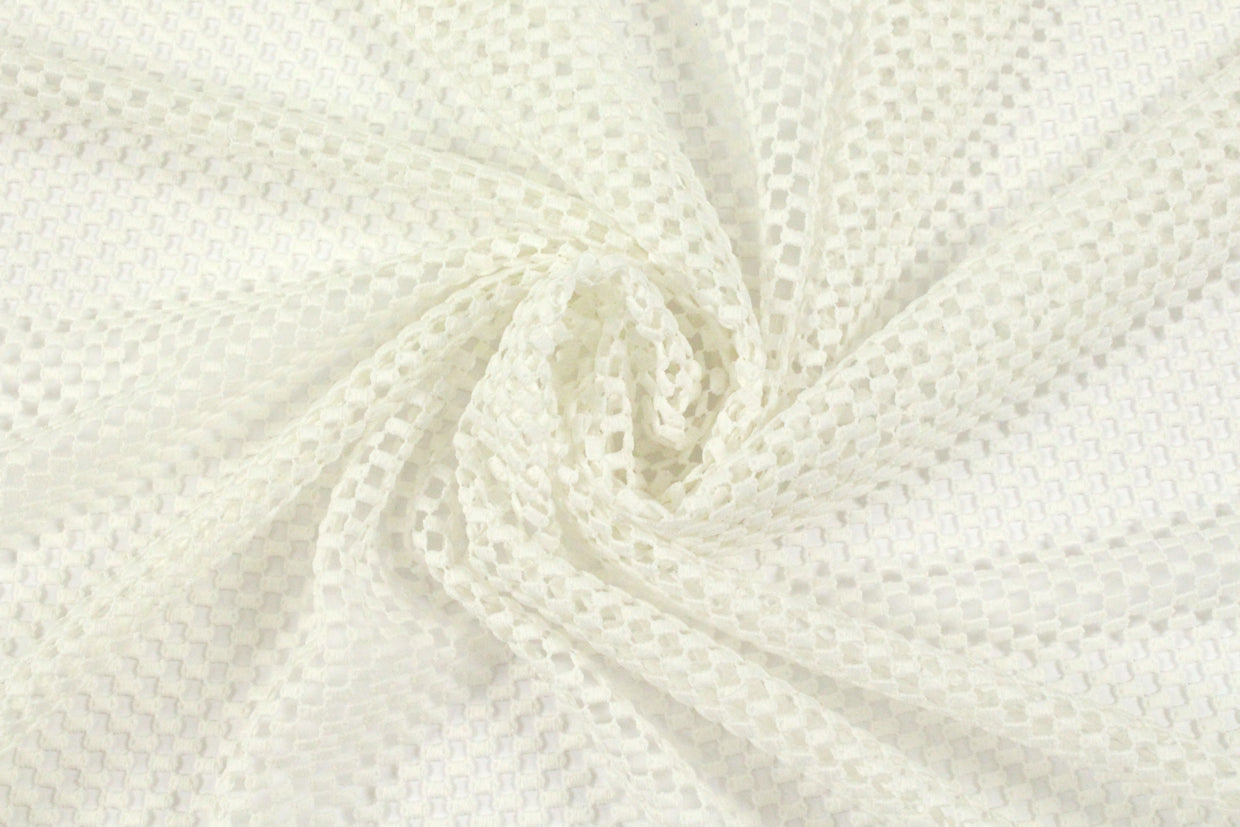 Tah@ri guipure lace - white 'mesh'