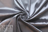 satin stretch woven lining - silvery gray 1 yard