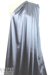 satin stretch woven lining - silvery gray 1 yard
