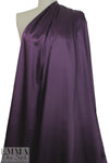 satin stretch woven lining - plum violet 1 yard