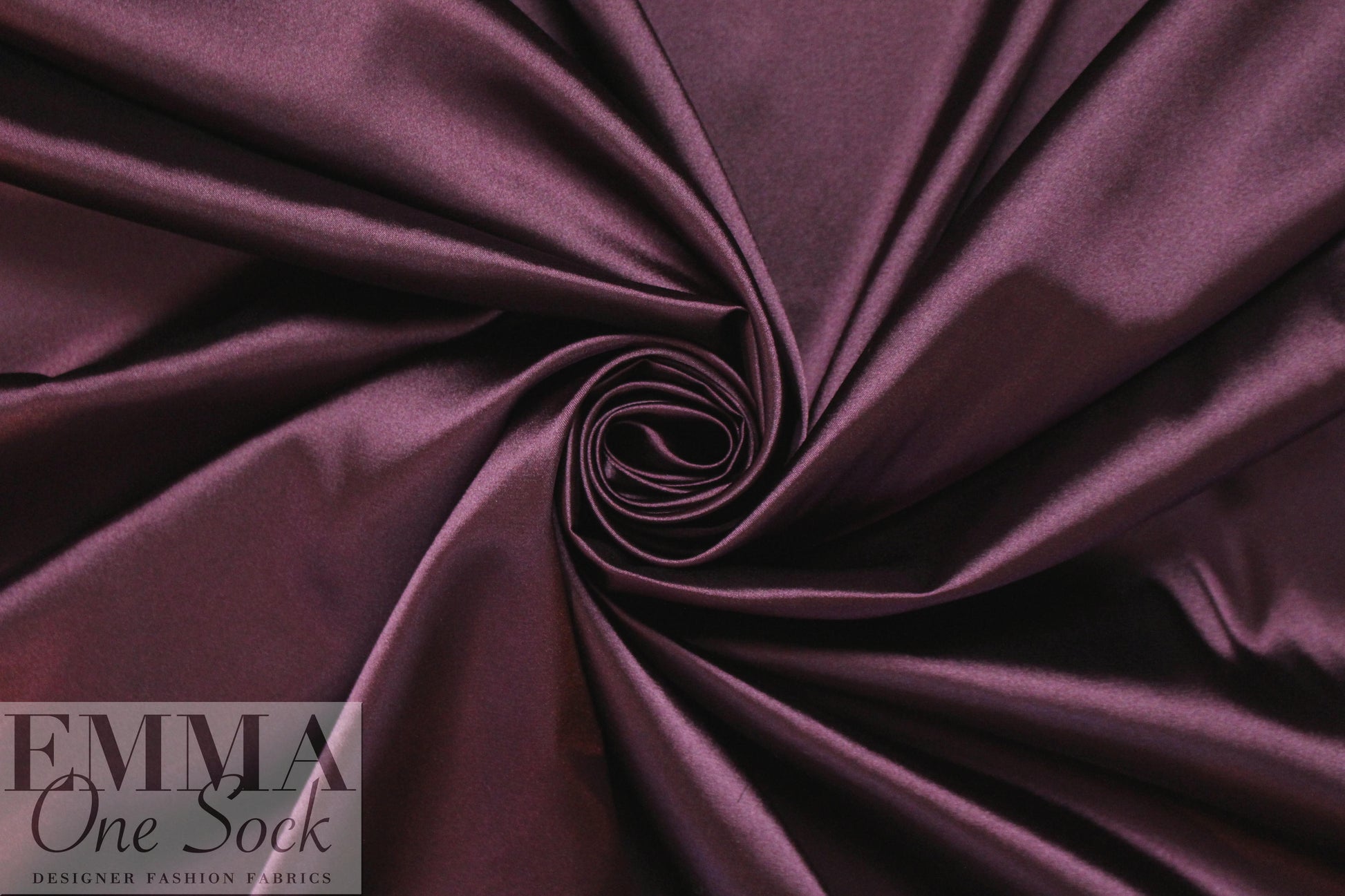 satin stretch woven lining - wine