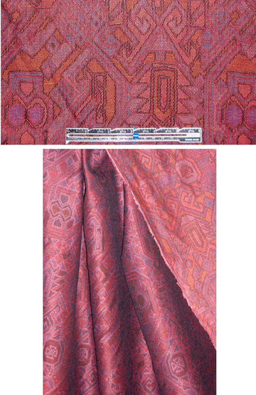 Italian linen/cotton spice kilim tapestry jacquard 1.125 yds