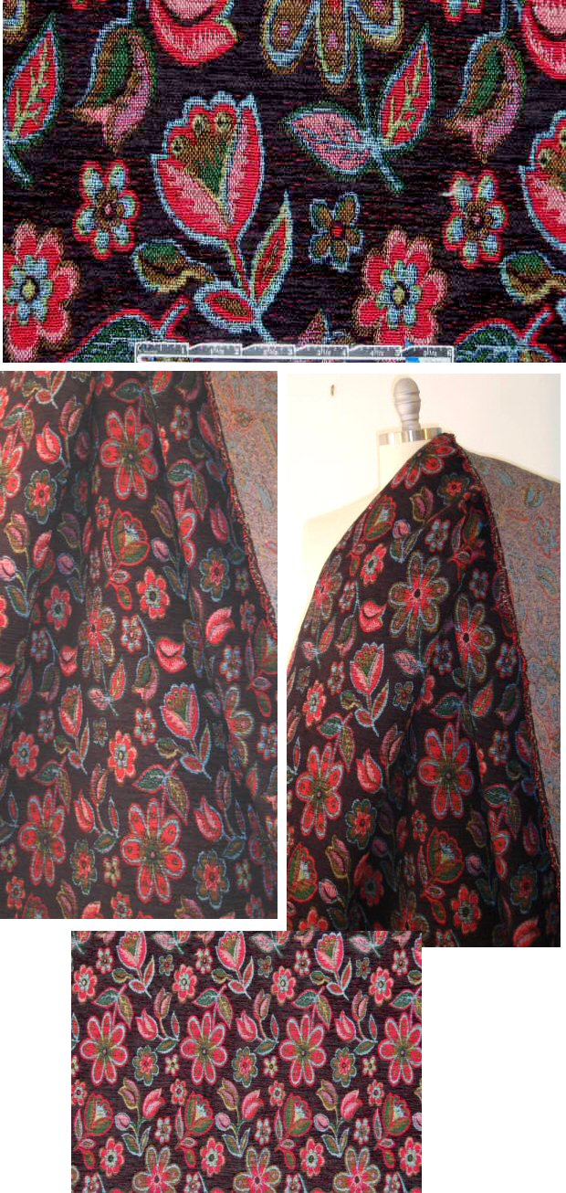 A1ice & O1ivia stylized flower tapestry brocade