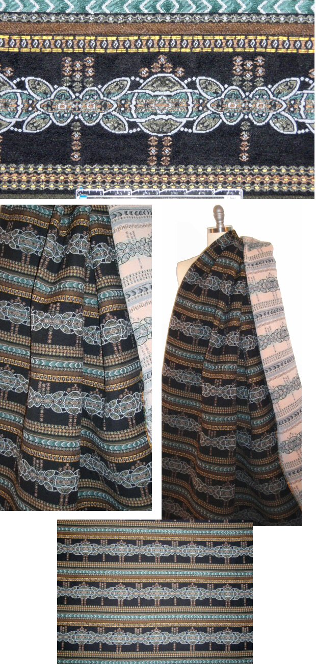 French ornate design cotton blend tapestry jacquard