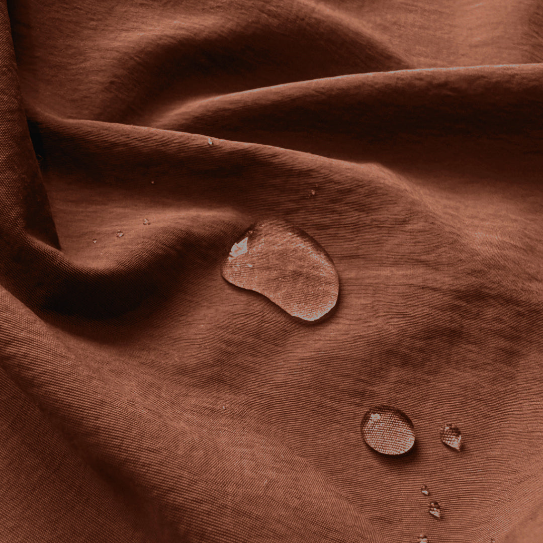 MTM lightweight water repellent Taslon, Oeko-Tex - sienna