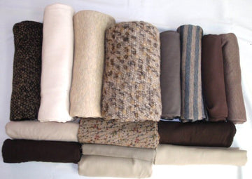 bundle, taupey brown, 15 small cuts, 6 lbs