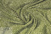 printed drapey rayon twill woven - olive dot