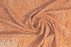 printed drapey rayon twill woven - terracotta dot