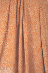 printed drapey rayon twill woven - terracotta dot 1 yard