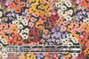 printed drapey rayon twill woven - floral clusters 1.66 yd