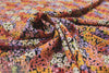 printed drapey rayon twill woven - floral clusters 1.5 yd