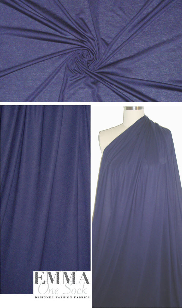 soft and drapey 100% lyocell jersey - indigo 1.875 yds