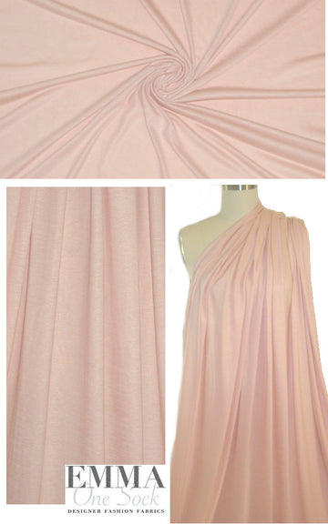 soft and drapey 100% lyocell jersey - pink blush 1.125 yds