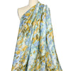 'labradorite' printed Tencel blend voile - sea glass/denim blue 1.625 yds
