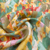 'labradorite' printed Tencel blend voile - amber/jade 1 yard