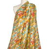 'labradorite' printed Tencel blend voile - amber/jade 1 yard