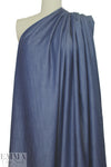 100% tencel light and drapey denim - indigo blue 1.75 yd