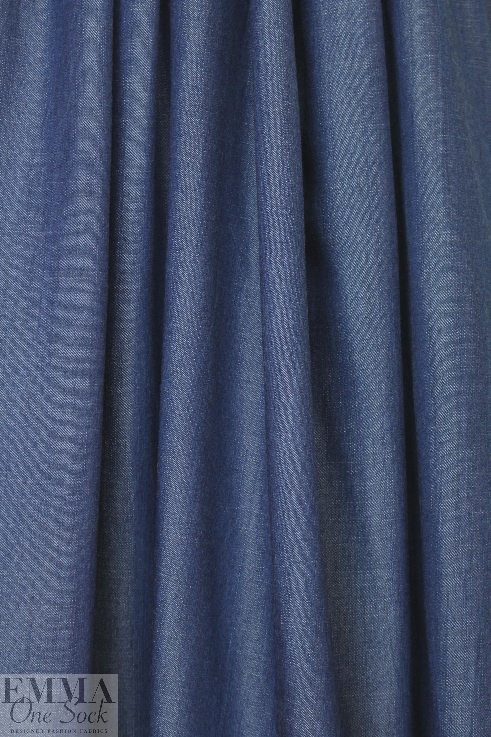 100% tencel light and drapey denim - indigo blue 1.25 yds