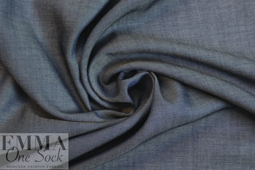 NY designer semi-opaque tencel denim - classic blue 1 yard