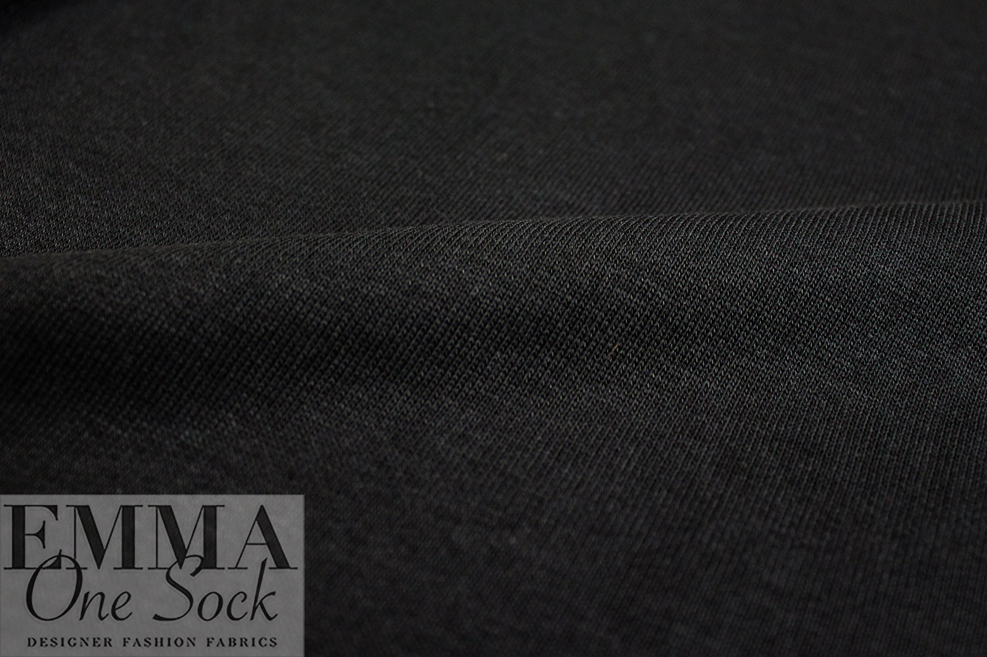 organic cotton/Tencel knitted terry - black Oeko-Tex certified 1.75 yd