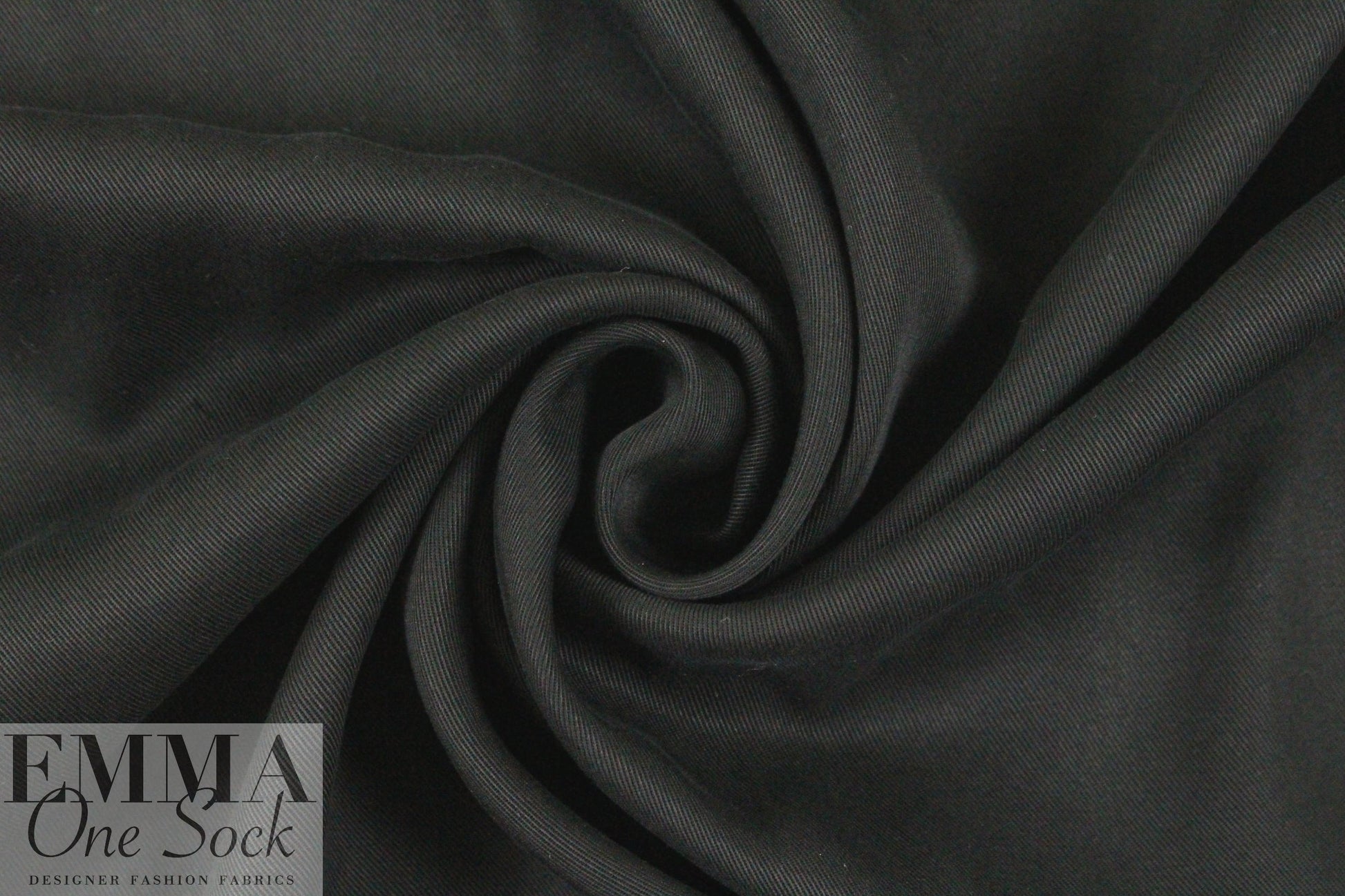 lyocell tencel twill - black 1 yard
