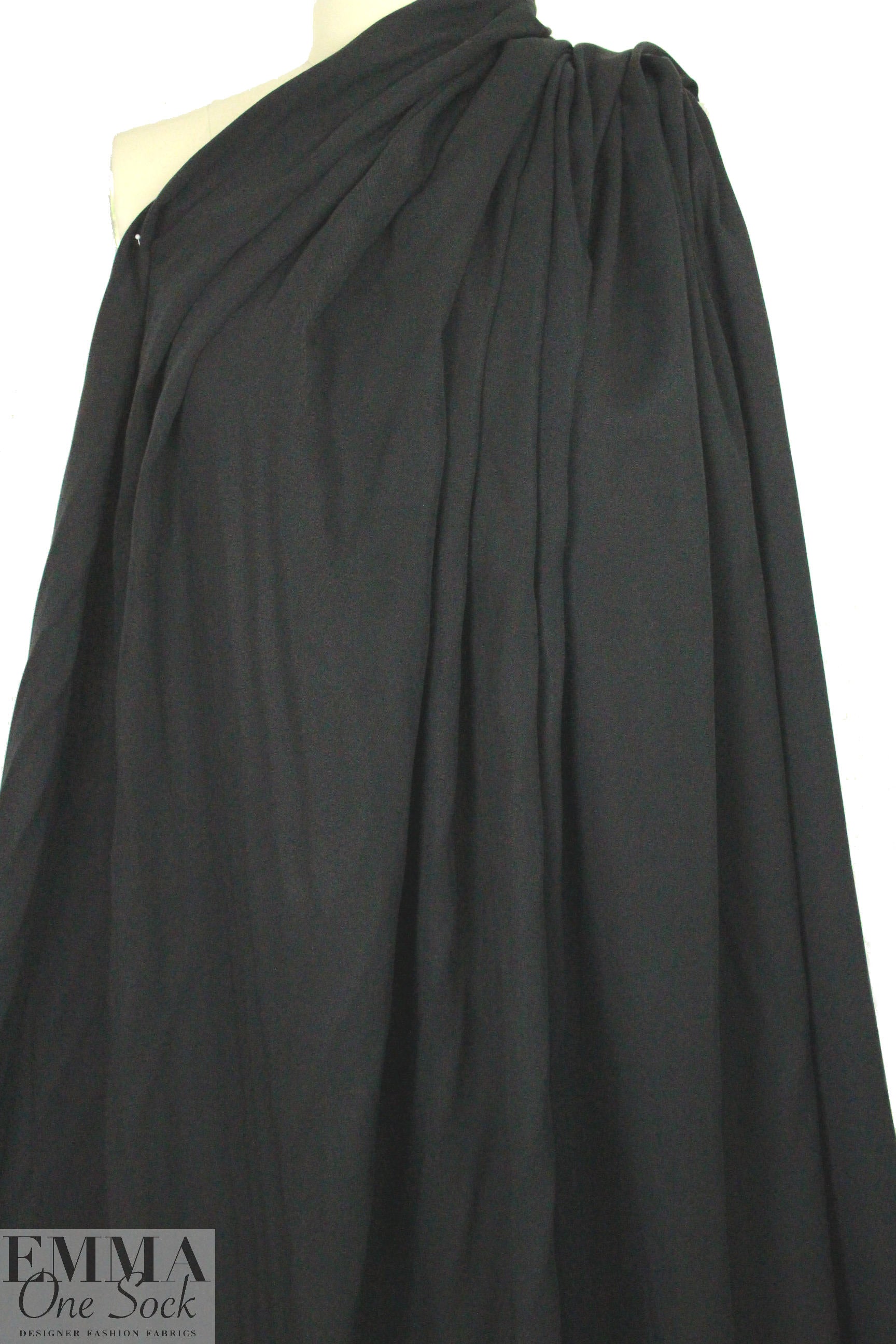 lyocell tencel twill - black 1.25 yds